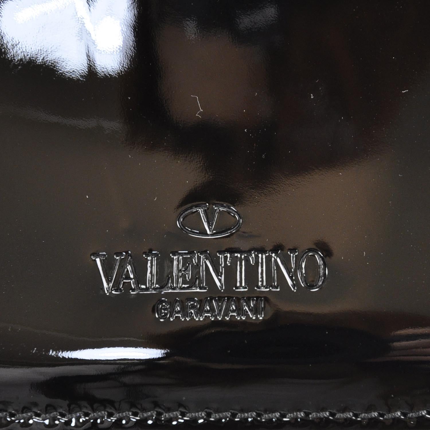 Valentino Garavani Patent Histoire Shoulder Bag Black 9 of 9
