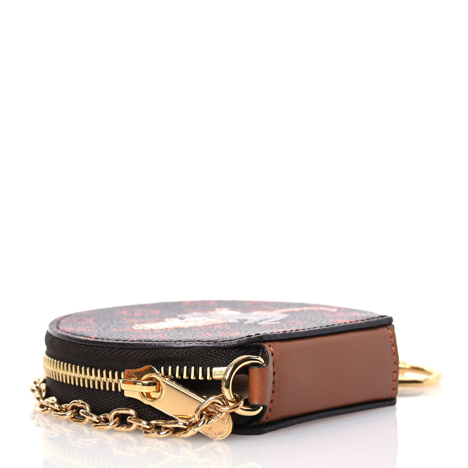 Louis Vuitton Calfskin Catogram Micro Boite Chapeau Marron 4 of 9