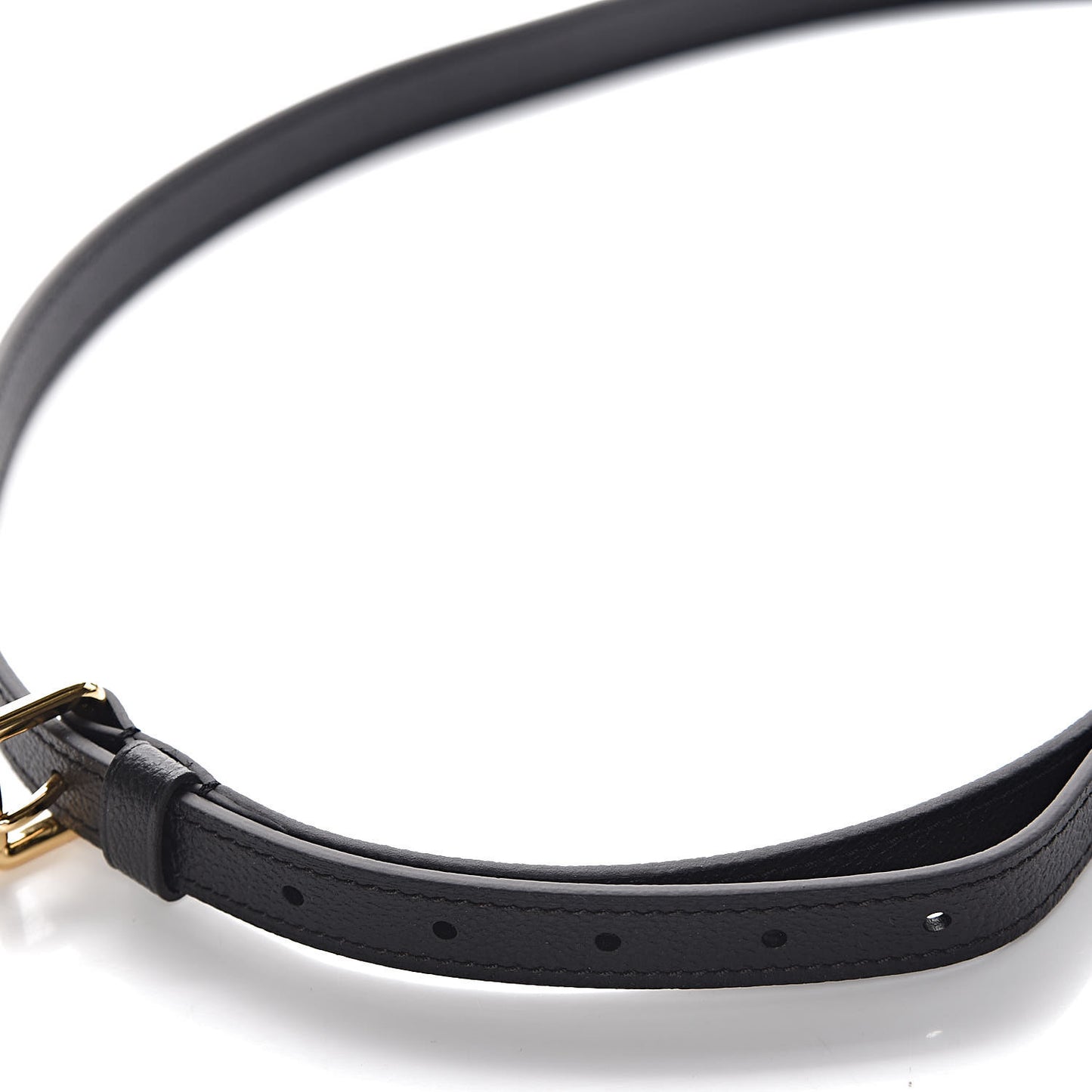 Calfskin Adjustable Shoulder Strap Black