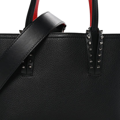 Christian Louboutin Calfskin Spikes Mini East West Cabata Tote Black 8 of 10
