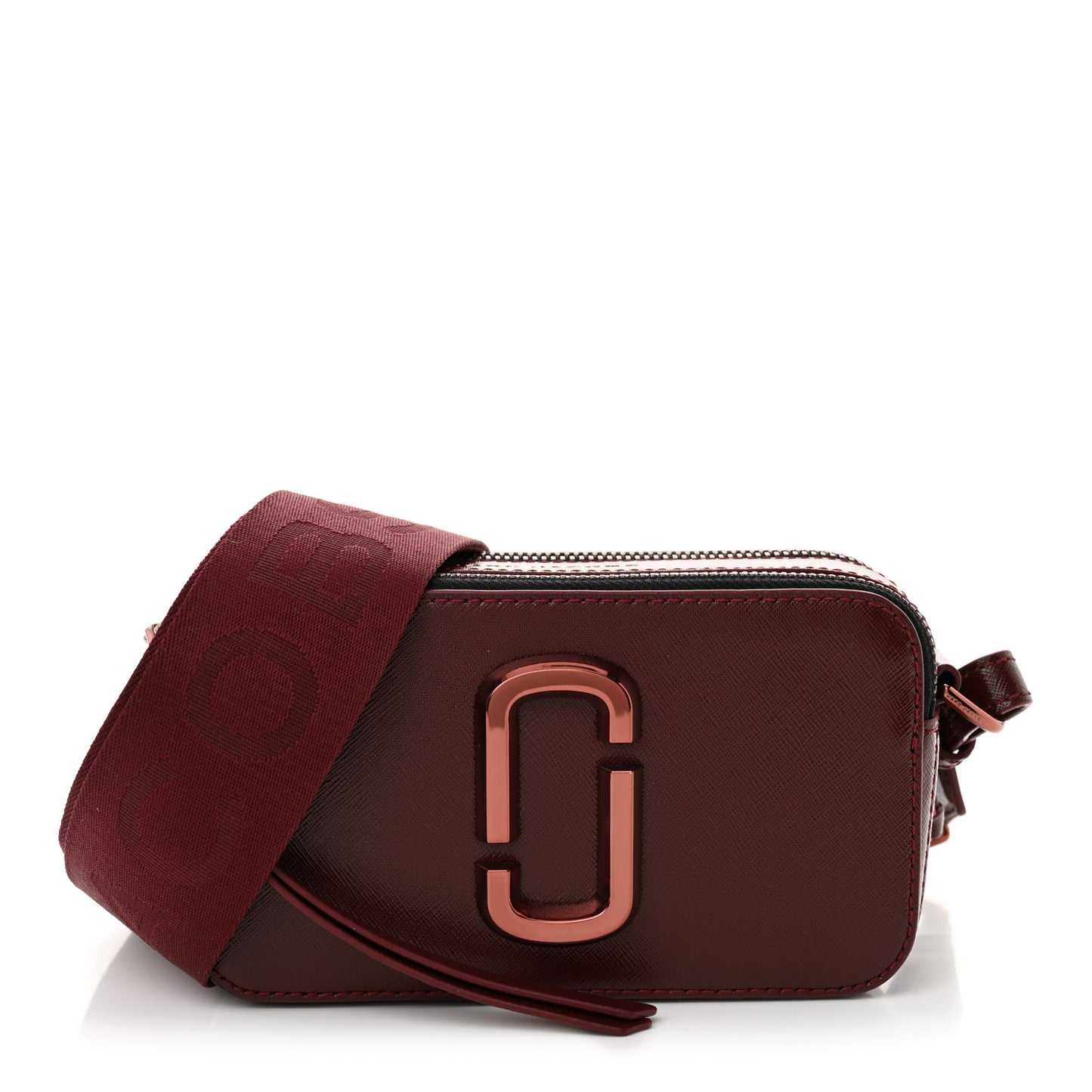 Saffiano Snapshot Camera Bag Burgundy