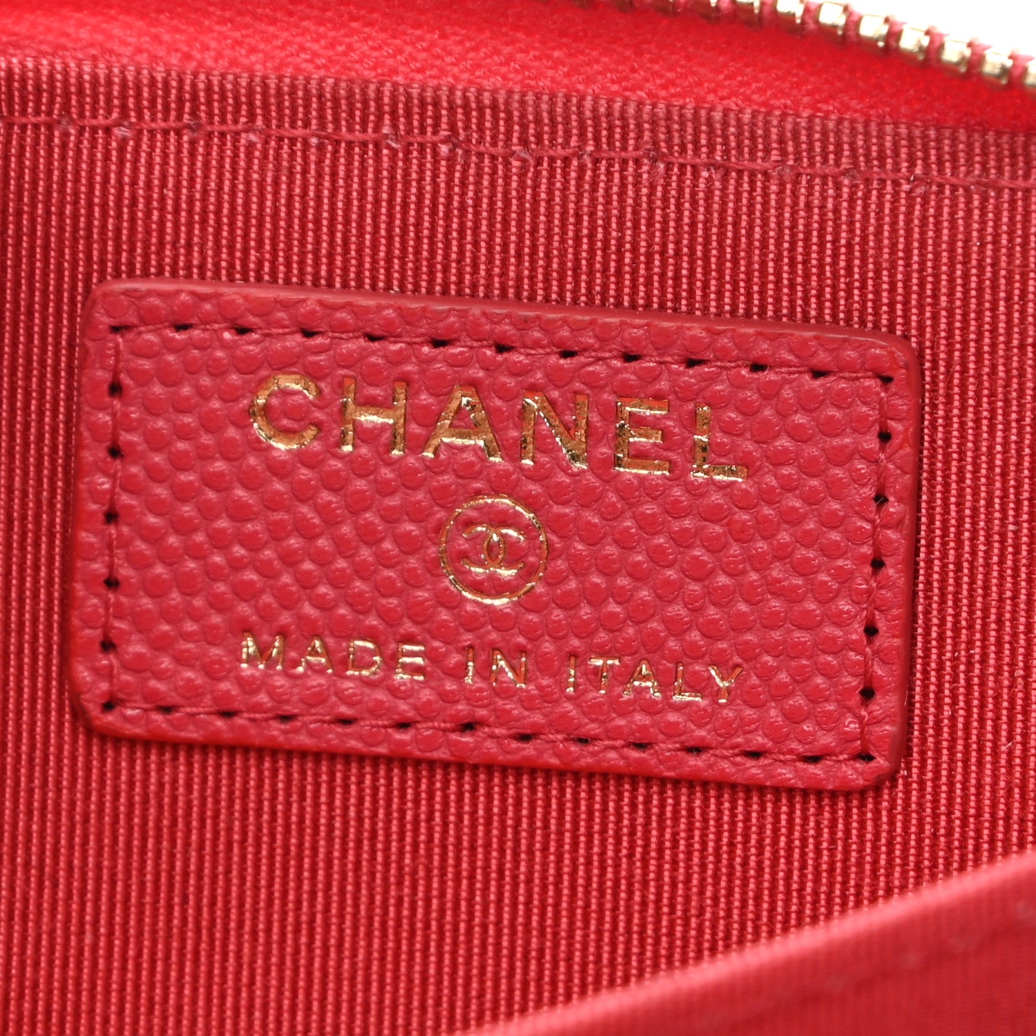 Chanel Caviar Quilted Zip Coin Purse Pink 6 of 8