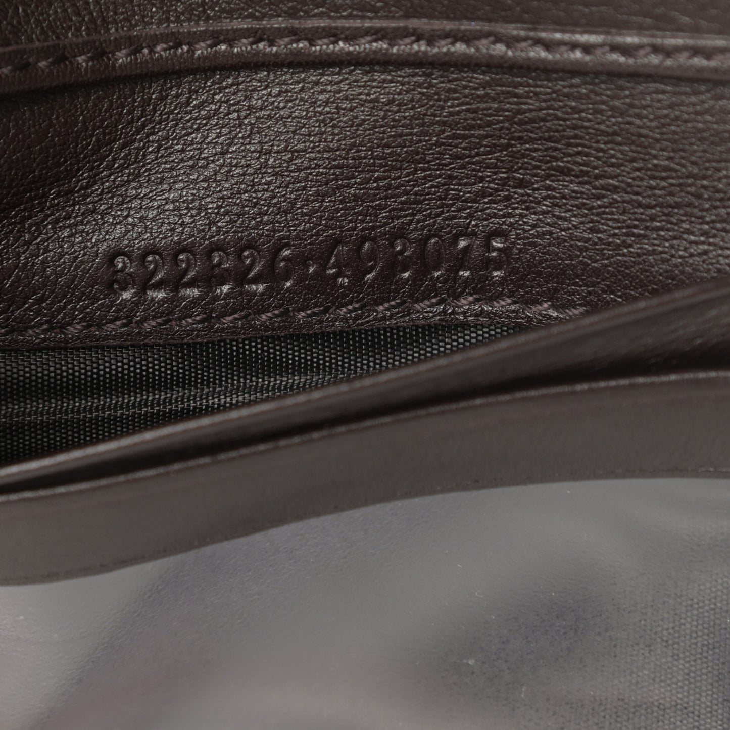 Guccissima Sukey French Flap Wallet Chocolate
