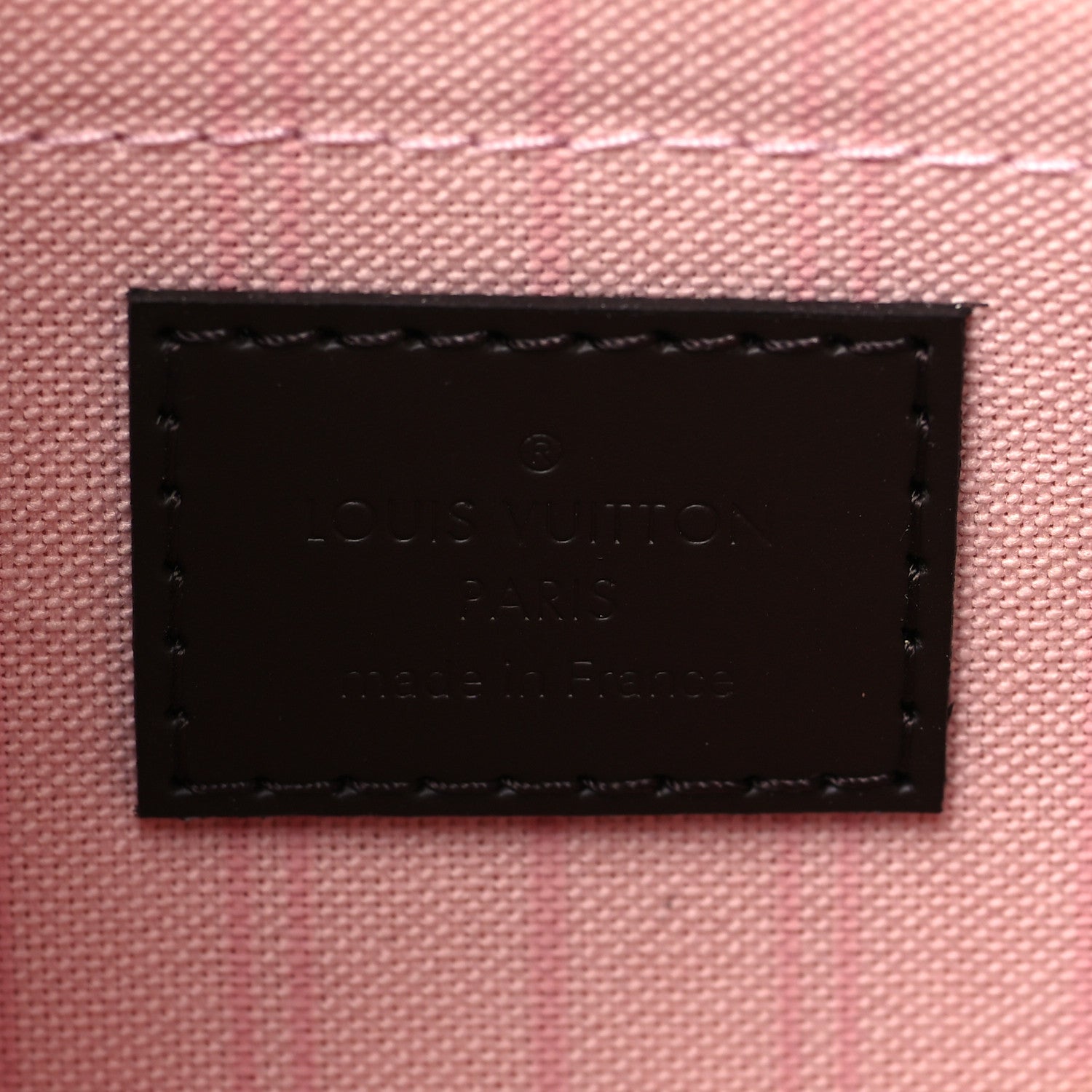 Louis Vuitton Damier Ebene Neverfull MM GM Pochette Rose Ballerine 7 of 8