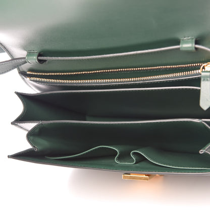 Celine Box Calfskin Medium Classic Box Flap Bag Light Emerald 5 of 8