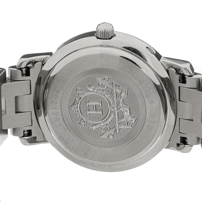 Hermes Stainless Steel 24mm Clipper Quartz Watch White 4 of 4