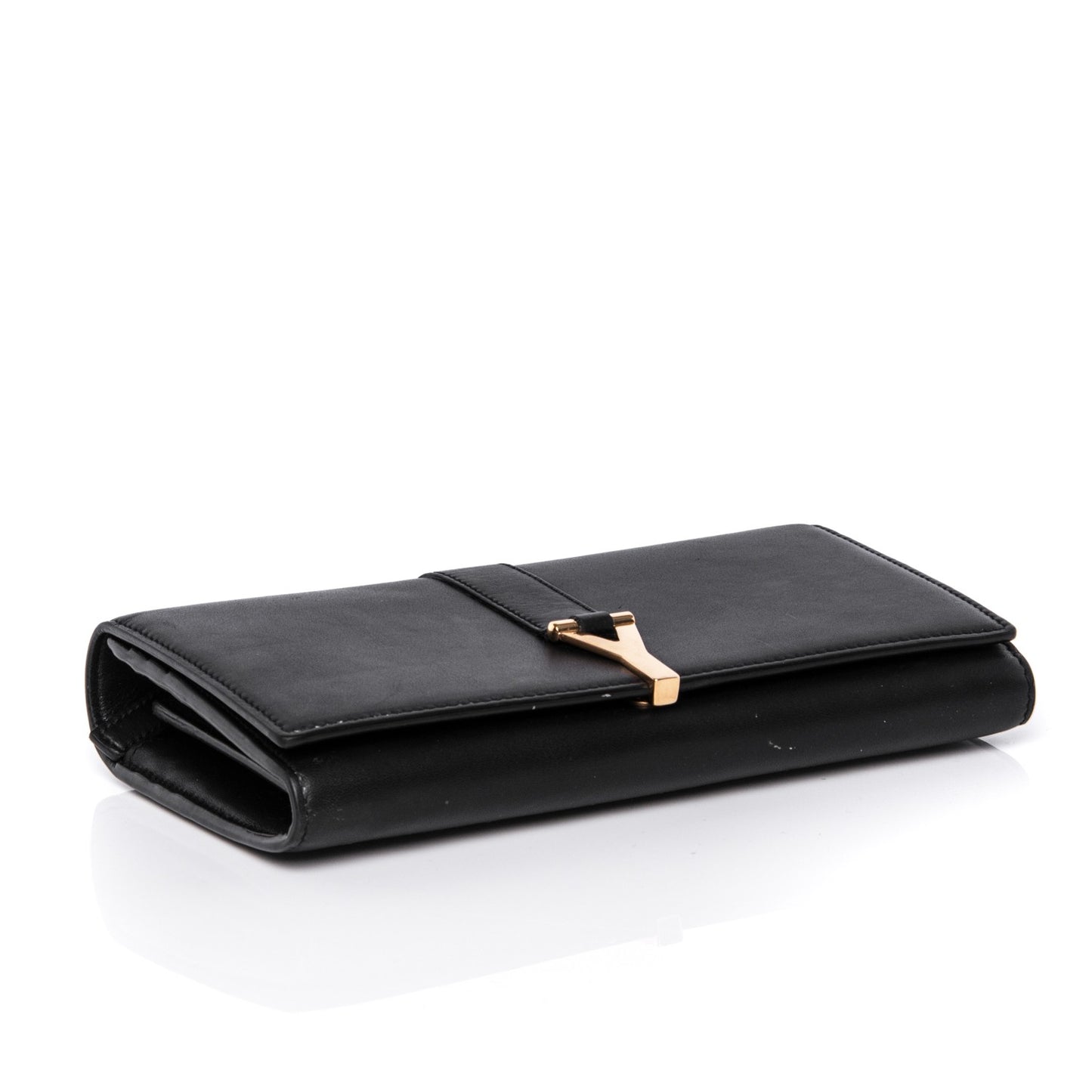 Calfskin Classic Y Ligne Wallet Black