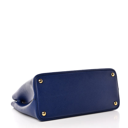 Prada Saffiano Cuir Medium Double Bag Inchiostro 4 of 9