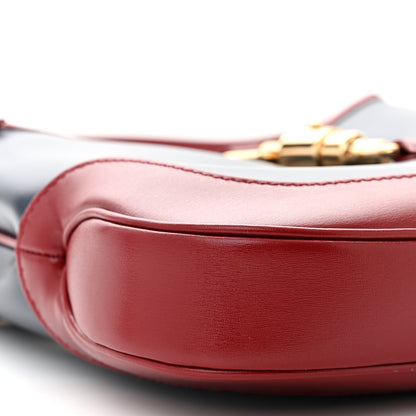 Gucci Boarded Dyana Lux Calfskin Bi-Color Small Jackie 1961 Hobo Blue Agata New Cherry Red 9 of 10