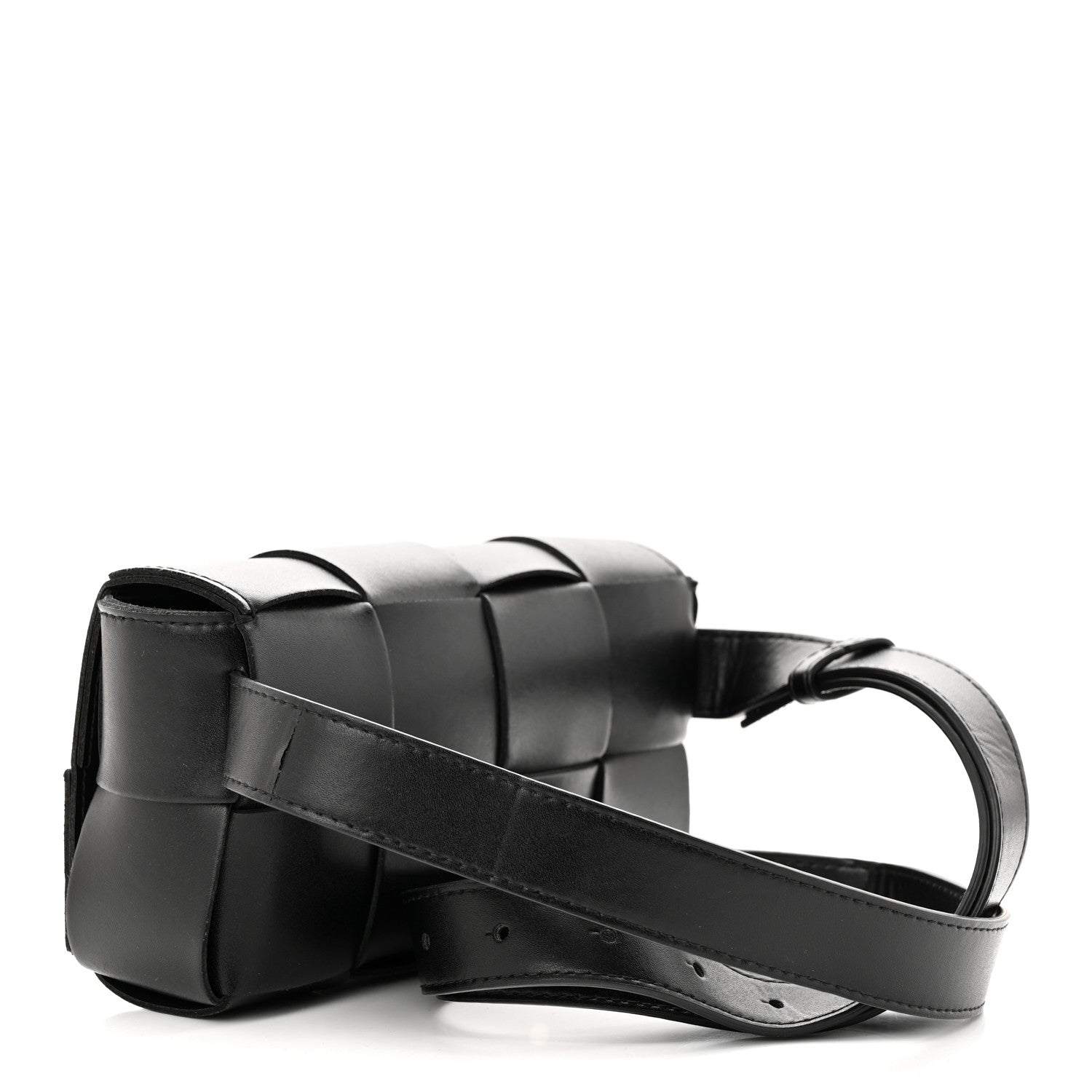 Bottega Veneta Nappa Maxi Intreccio The Belt Cassette Bag Black 3 of 9