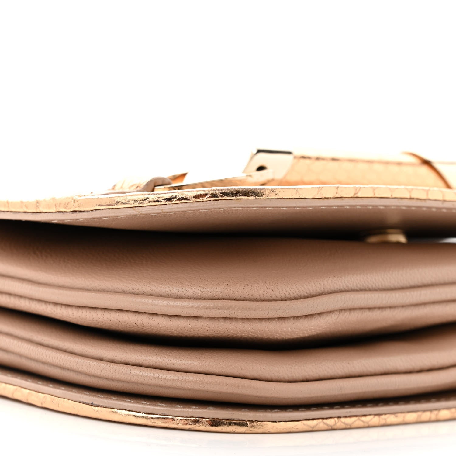 Jimmy Choo Metallic Elaphe Zadie Crossbody Bag Gold 9 of 10