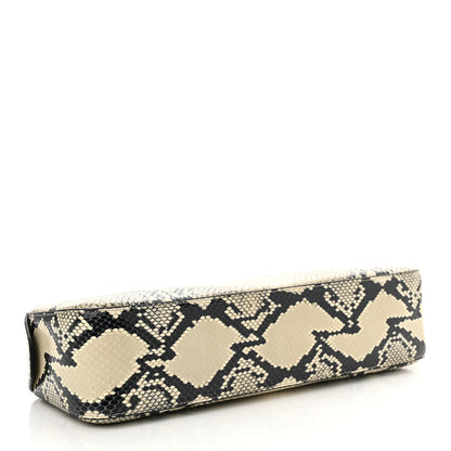 Khaite Calfskin Python Embossed Simona Shoulder Bag Natural 4 of 9