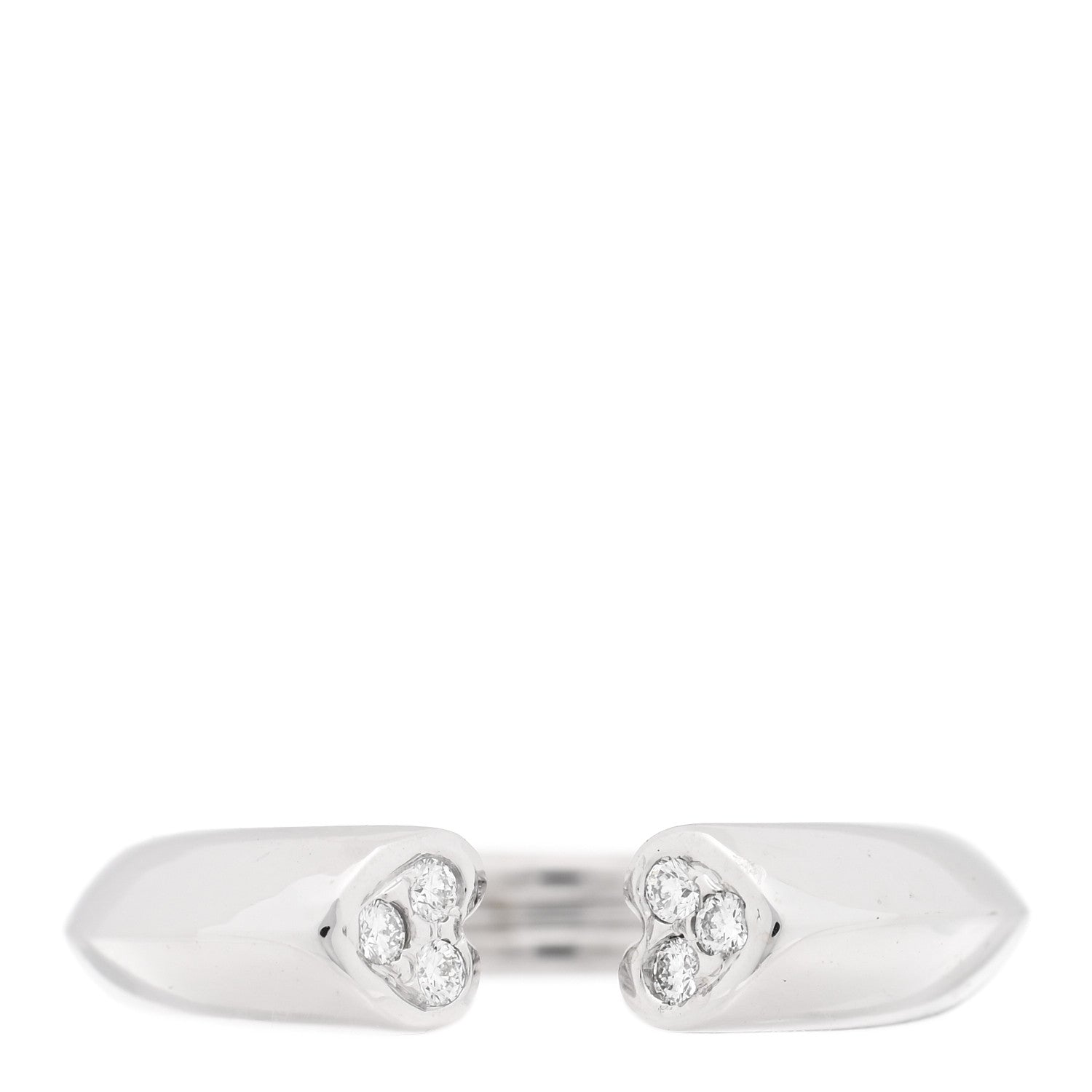 Tiffany 18K White Gold Diamond Paloma Picasso Tenderness Heart Ring 52 6 1 of 4