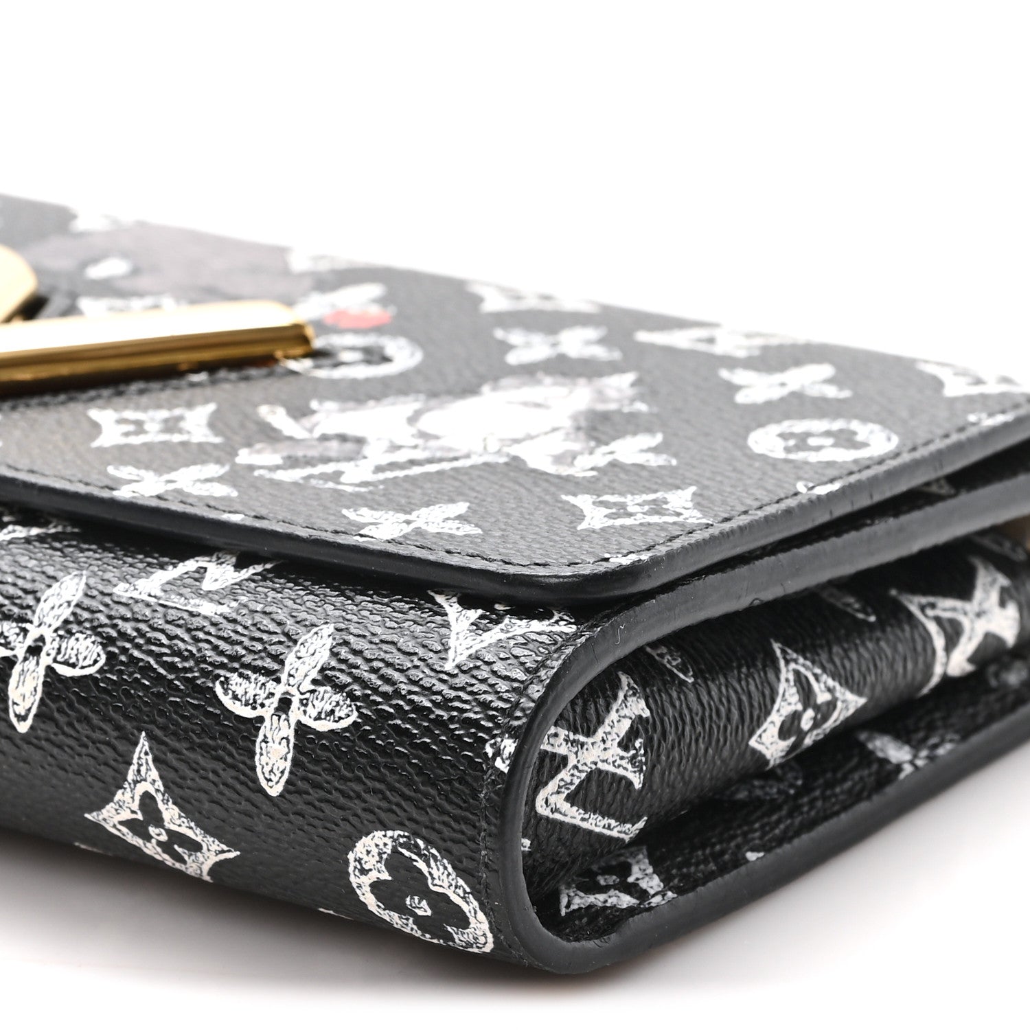 Louis Vuitton Catogram Twist Chain Wallet Black 9 of 9