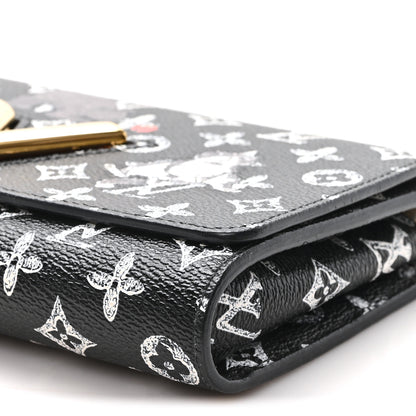 Louis Vuitton Catogram Twist Chain Wallet Black 9 of 9
