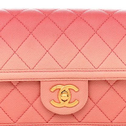 Chanel Caviar Quilted Sunset On The Sea Waist Bag Coral 8 of 12