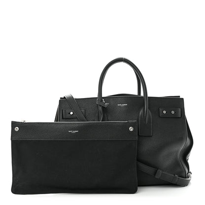 Saint Laurent Grained Calfskin Medium Souple Sac De Jour Black 1 of 10