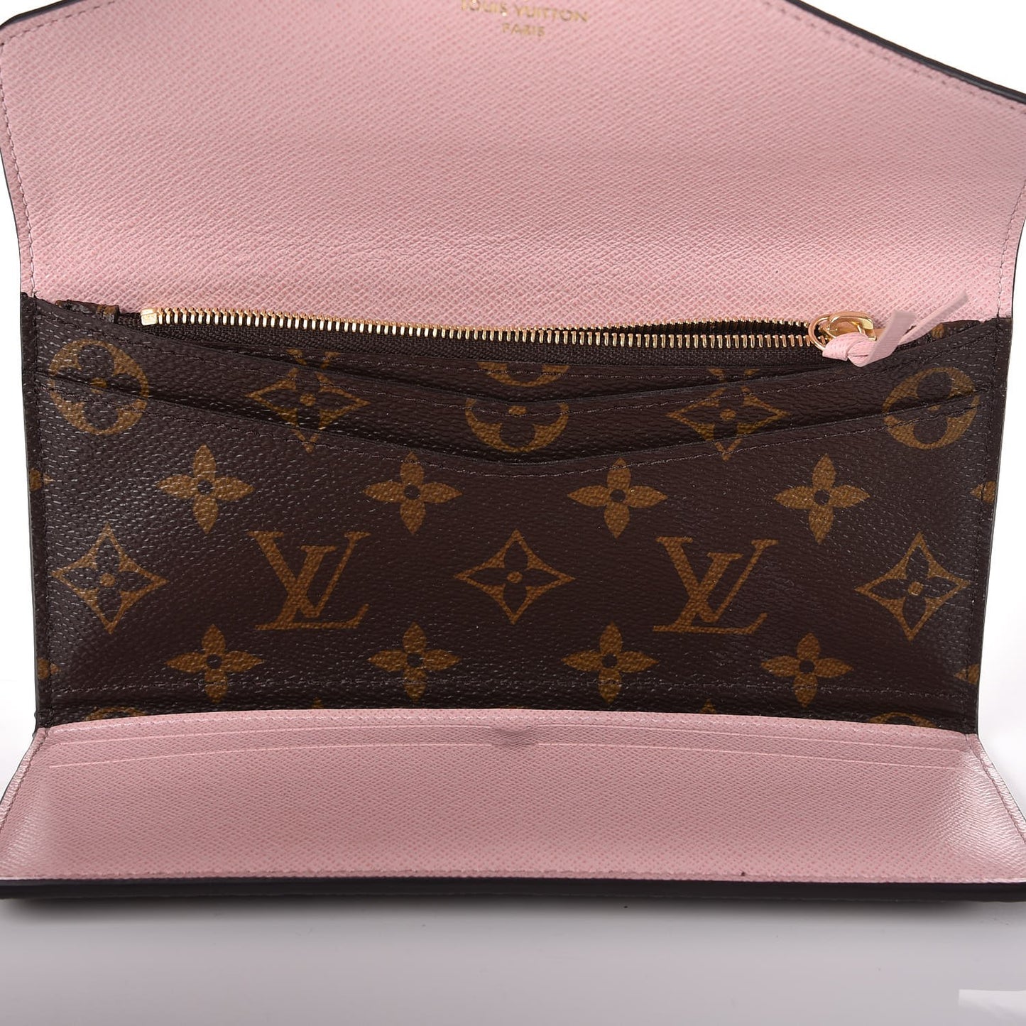 Monogram Josephine Wallet Rose Ballerine