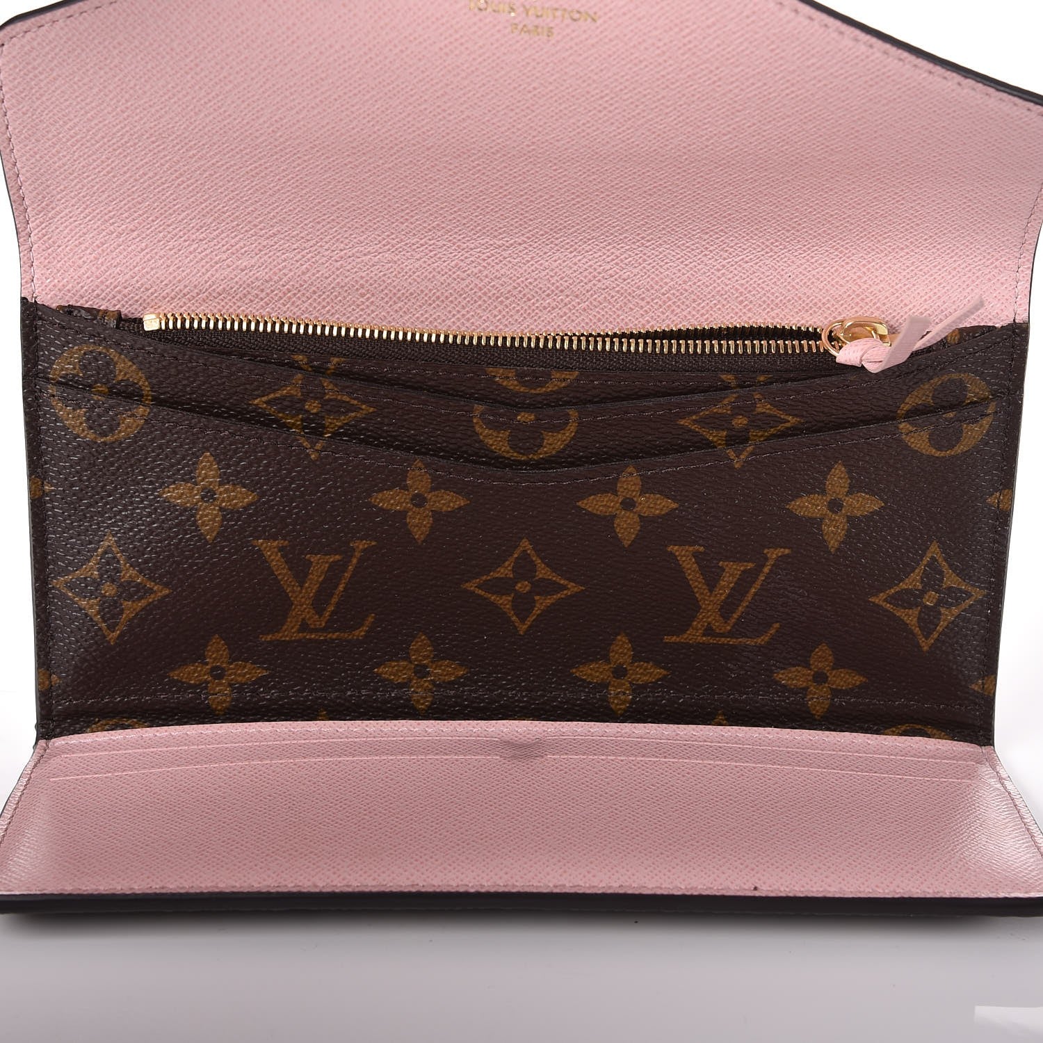 Louis Vuitton Monogram Josephine Wallet Rose Ballerine 6 of 13