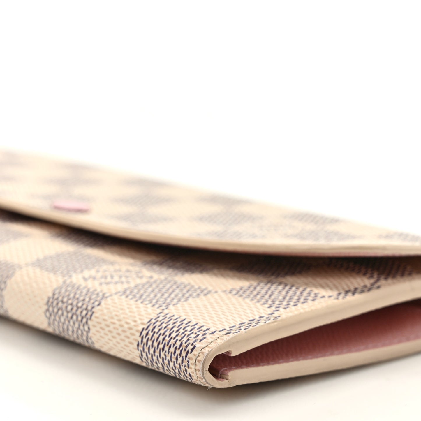 Damier Azur Emilie Wallet Rose Ballerine