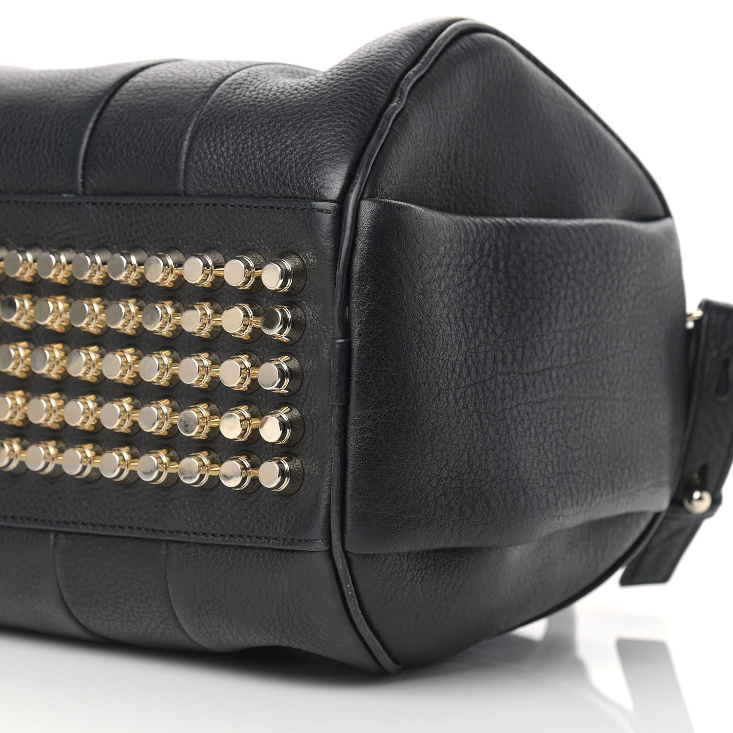 Alexander Wang Soft Pebbled Lambskin Rocco Black Pale Gold Hardware 7 of 7