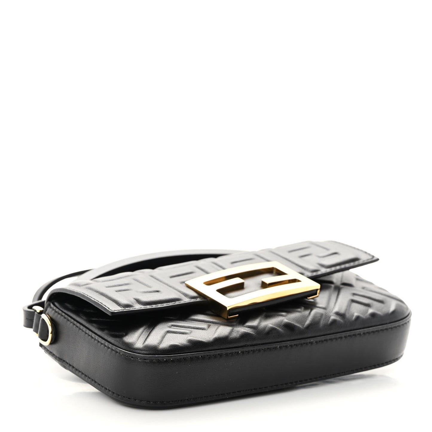 Nappa FF 1974 Embossed Phone Baguette Black