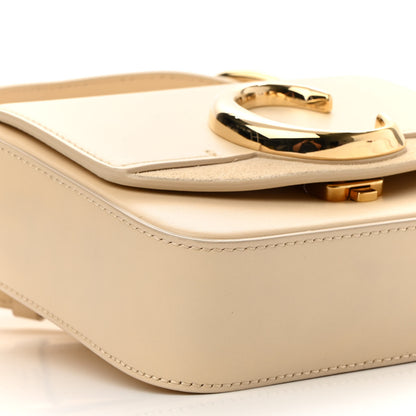 Chloe Shiny Calfskin Suede Mini C Double Carry Blondie Beige 7 of 8