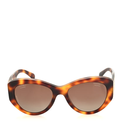 Chanel Acetate Polarized Butterfly Large CC Sunglasses 5492-A Tortoise 2 of 8