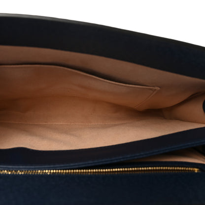 Gucci Textured Calfskin Web Medium Ophidia Chain Shoulder Bag Blue Agata 5 of 10