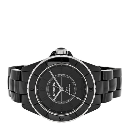 Chanel Stainless Steel Ceramic 38mm J12 Phantom Automatic Watch Black 2 of 5