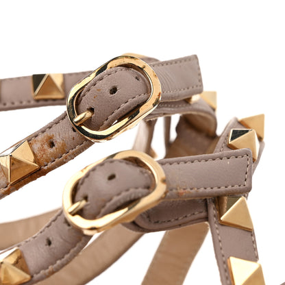 Valentino Garavani Patent Nappa Rockstud Ankle Strap 65mm Pumps 36.5 Rosso Valentino Poudre 9 of 10