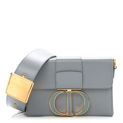 Christian Dior Box Calfskin 30 Montaigne Box Bag Gray 1 of 10