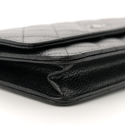 Chanel Caviar Quilted Wallet on Chain WOC Black 9 of 12