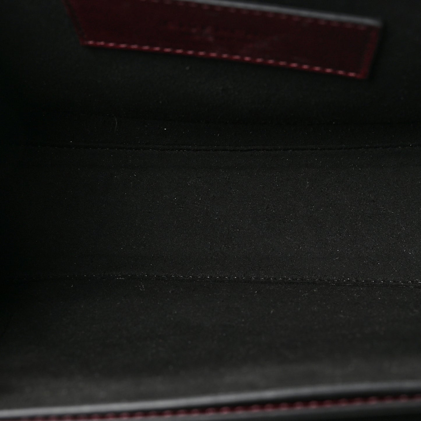 Crinkled Patent Deerskin Suede Small GV3 Shoulder Bag Aubergine Graphite