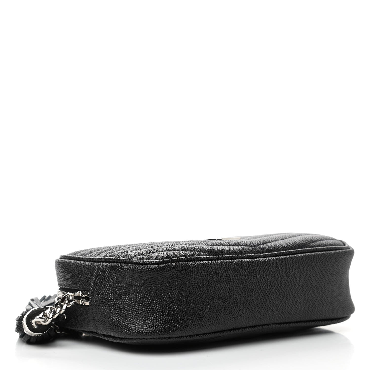 Saint Laurent Grain De Poudre Matelasse Monogram Mini Lou Camera Bag Black 3 of 4