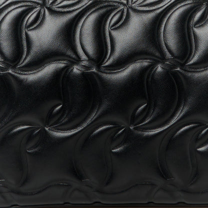 Christian Louboutin Calfskin Embossed Loubila Shoulder Bag Black 7 of 9