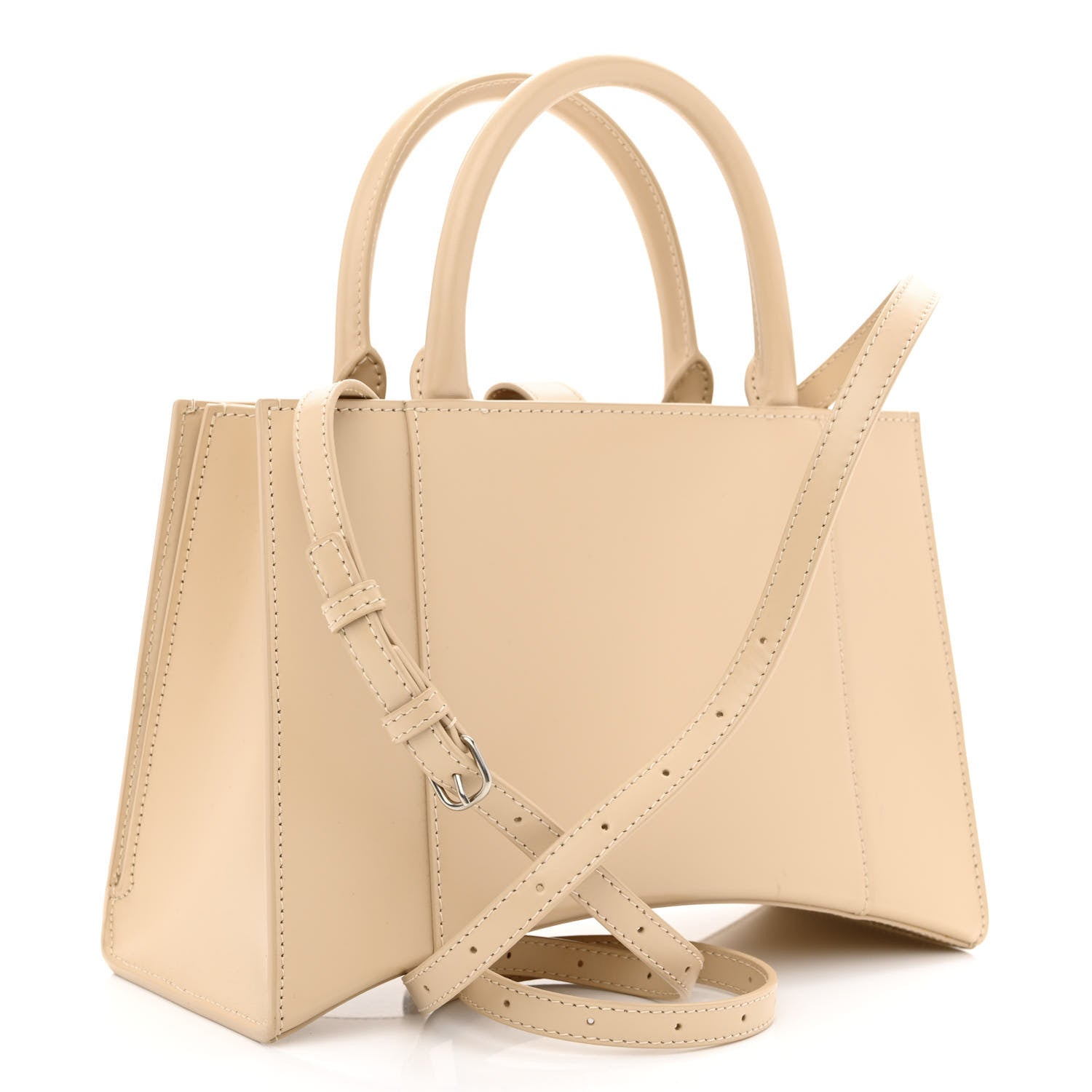 Balenciaga Smooth Calfskin XS Hourglass East West Tote Light Beige 3 of 11