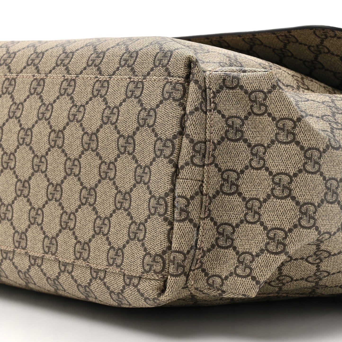 GG Plus Monogram Messenger Diaper Bag Dark Brown