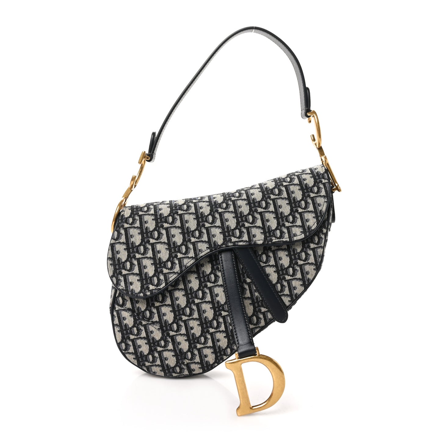 Oblique Saddle Bag Blue