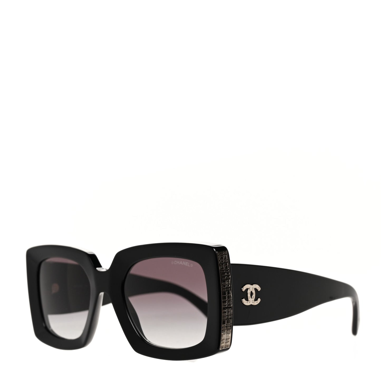 Acetate Rectangle Sunglasses 5435 Black
