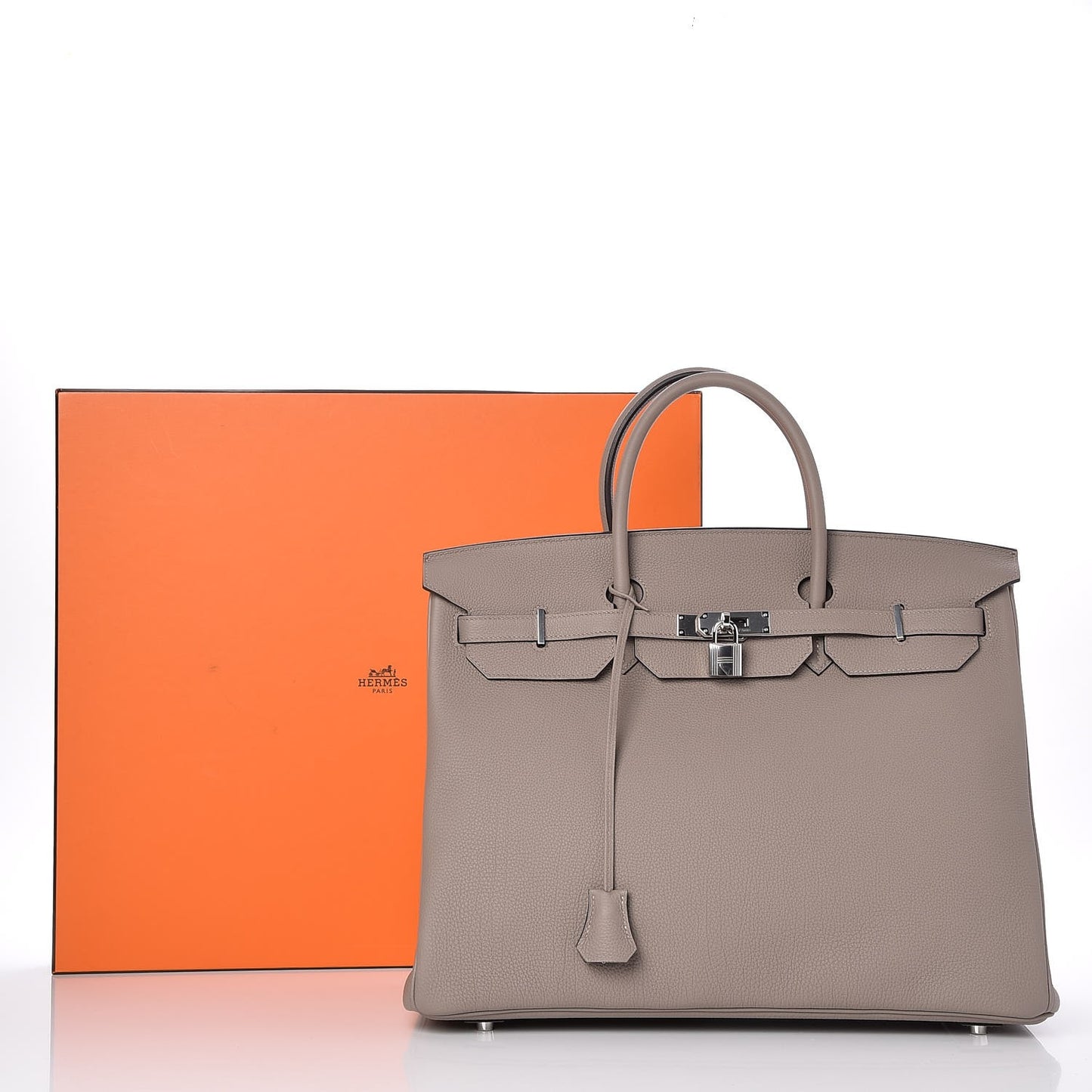 Togo Birkin 40 Gris Asphalte