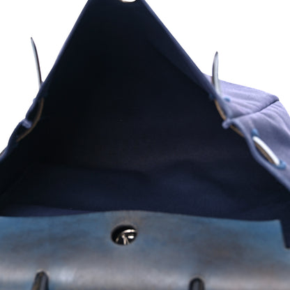Hermes Toile Vache Calfskin Herbag 39 MM Navy 6 of 20