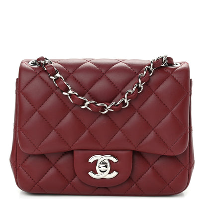 Chanel Lambskin Quilted Mini Square Flap Bordeaux 1 of 11