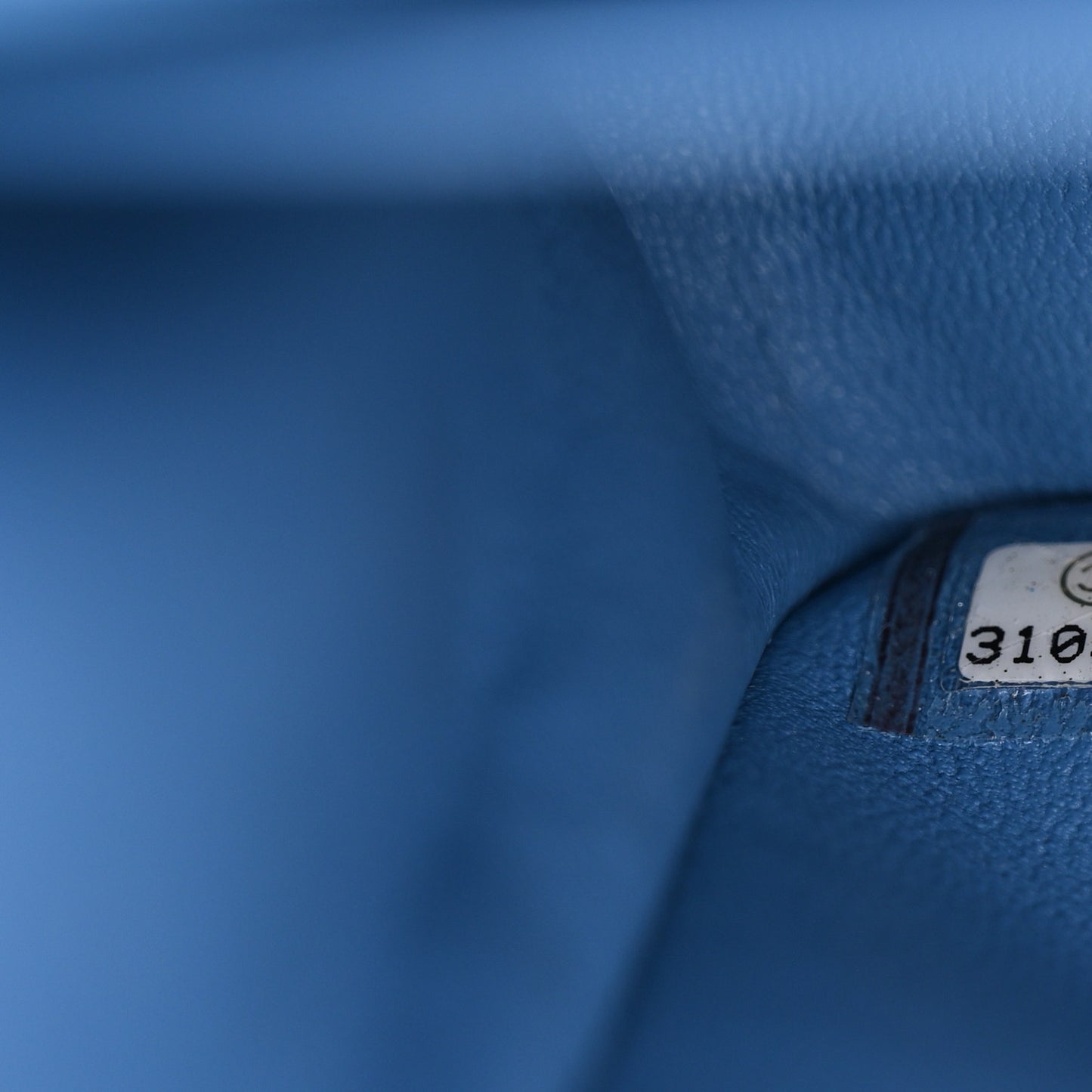 Caviar Quilted Small Double Flap Blue