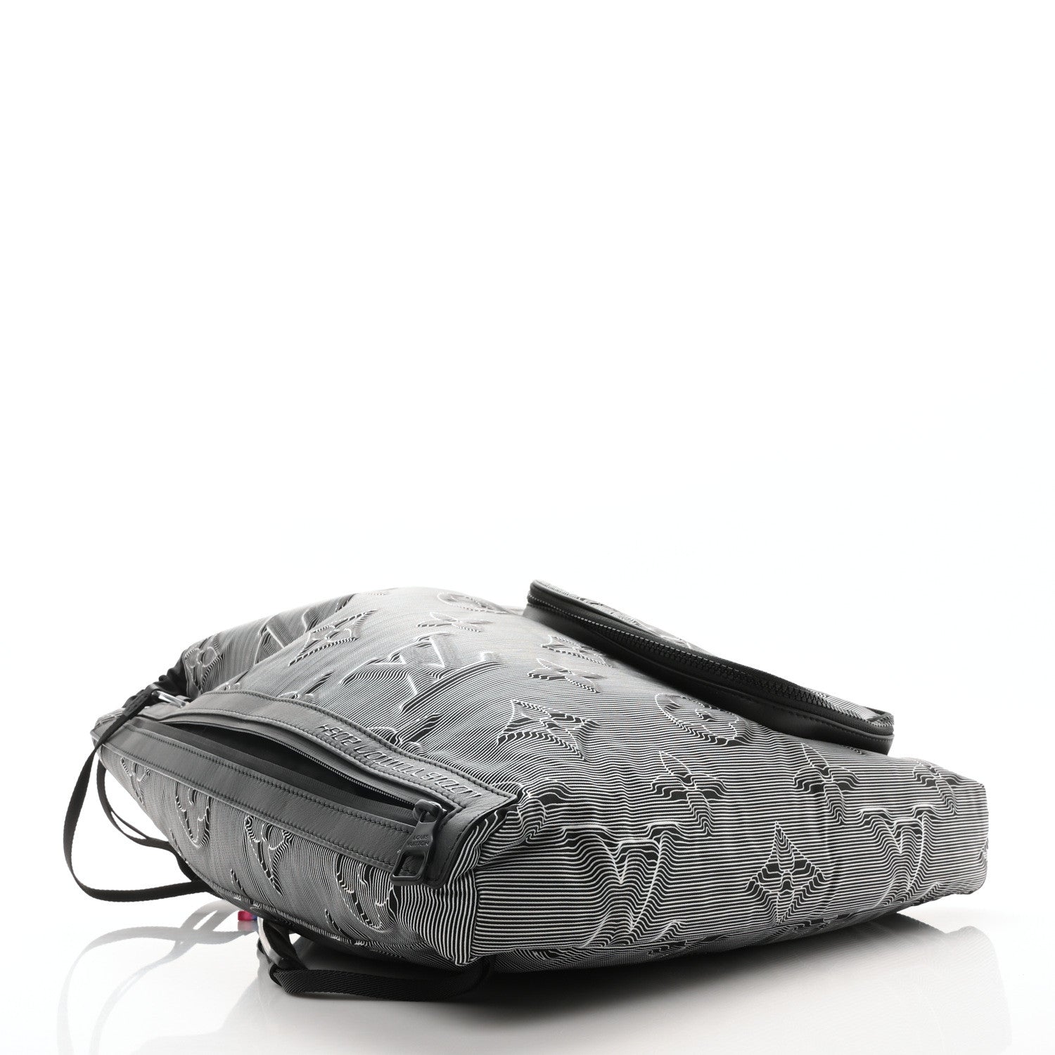 Louis Vuitton Monogram 3D 2054 Drawstring Backpack Grey Black 4 of 9