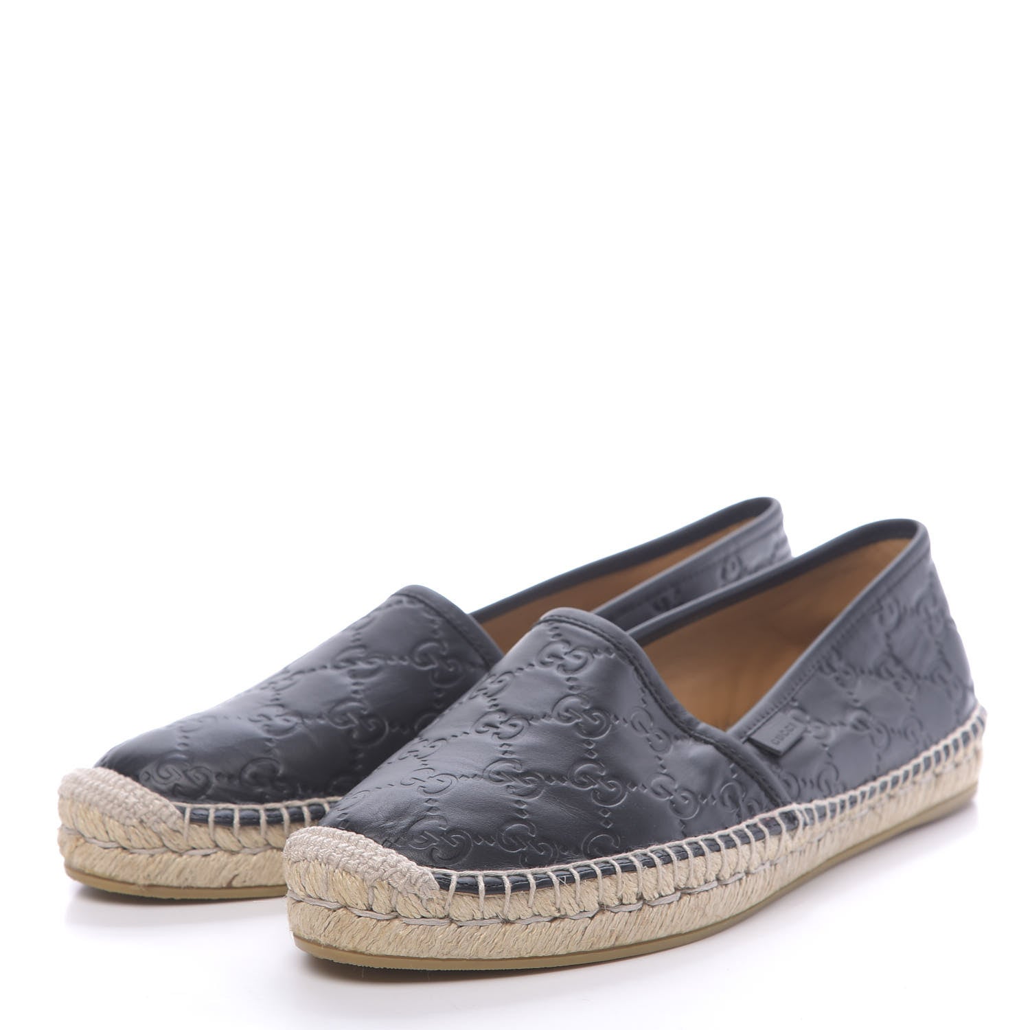 Gucci Guccissima Signature Espadrilles 40.5 Black 3 of 9