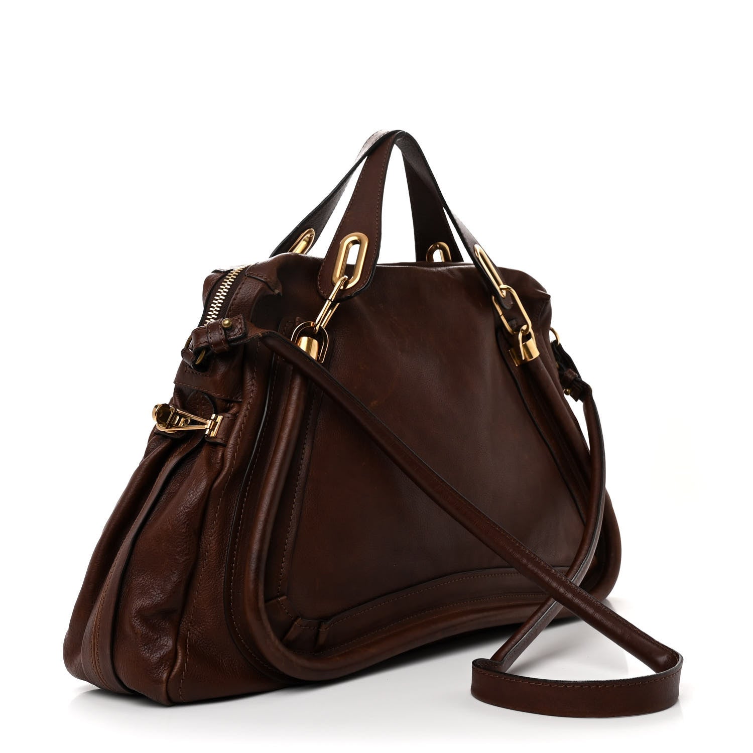 Chloe Calfskin Large Paraty Brown 3 of 16