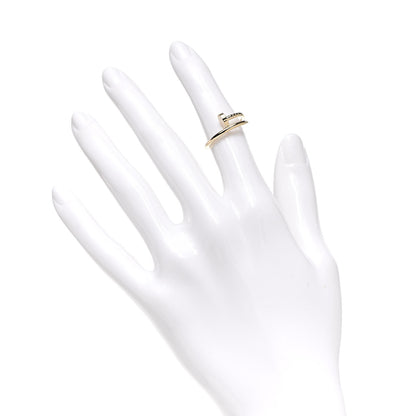 Cartier 18K Yellow Gold Small Juste Un Clou Ring 50 5.25 2 of 5