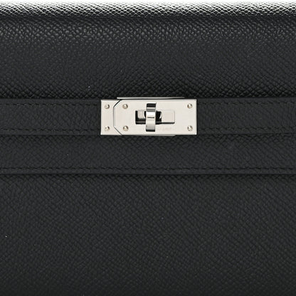 Hermes Epsom Kelly Wallet To Go Black 7 of 10