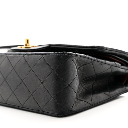 Chanel Lambskin Quilted Medium Double Flap Black 10 of 15